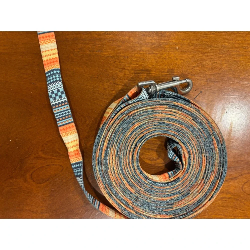 9 Meter Extra Long Dog Training Leash Southwestern Pattern Padded Handle 30ft